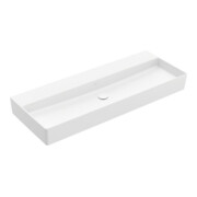 V&B Memento 2.0 lavabo 120x47 cm, sans trop-plein, blanc pierre C-plus