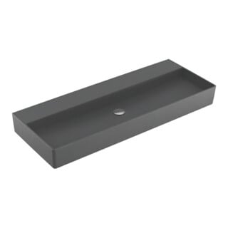 V&B Memento 2.0 Lavabo 120x47 cm, sans trop-plein, graphite C-plus