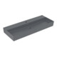 V&B Memento 2.0 Lavabo 120x47cm, robinetterie, sans trop-plein, graphite C-plus-1