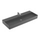 V&B Memento 2.0 Lavabo 120x47cm, robinetterie, sans trop-plein, graphite C-plus-3