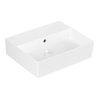 V&B Memento 2.0 Lavabo 50x42 cm, fermé, avec trop-plein, blanc alpin