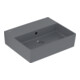 V&B Memento 2.0 lavabo 50x42 cm, fermé, avec trop-plein, graphite C-plus-1