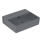 V&B Memento 2.0 lavabo 50x42 cm, fermé, avec trop-plein, graphite C-plus