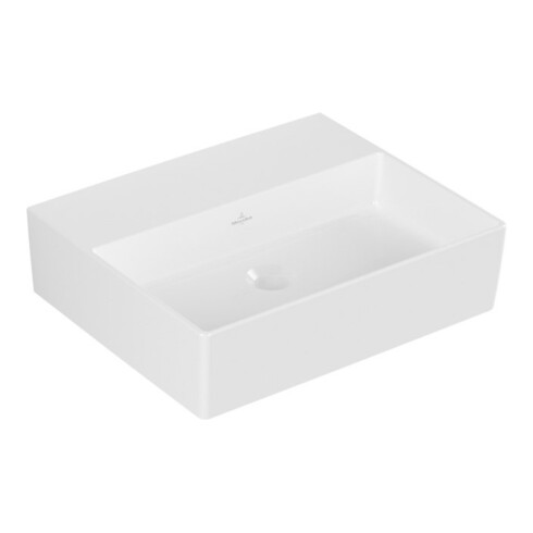 V&B Memento 2.0 Lavabo 50x42 cm, fermé, sans trop-plein, blanc alpin