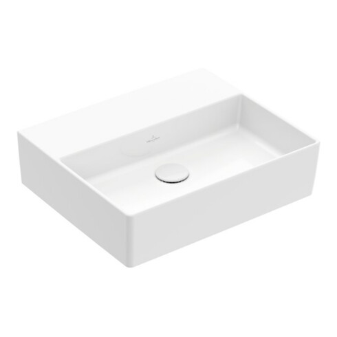 V&B Memento 2.0 Lavabo 50x42 cm, fermé, sans trop-plein, blanc alpin