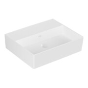 V&B Memento 2.0 Lavabo 50x42 cm, fermé, sans trop-plein, blanc brillant C-plus-3