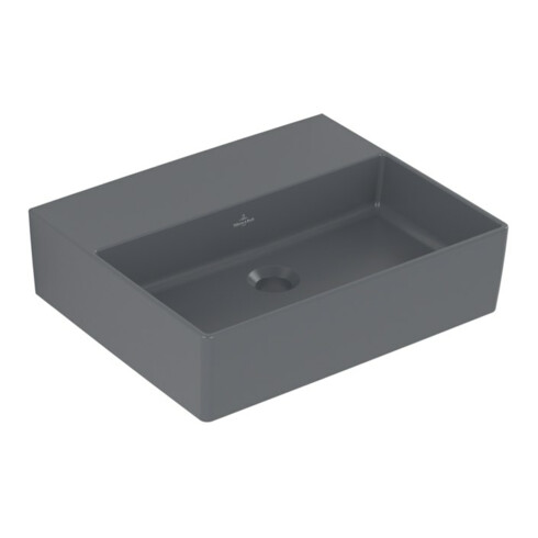 V&B Memento 2.0 Lavabo 50x42 cm, fermé, sans trop-plein, graph. C-plus