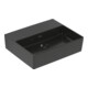 V&B Memento 2.0 lavabo 50x42 cm, fermé, sans trop-plein, P black C-plus-1