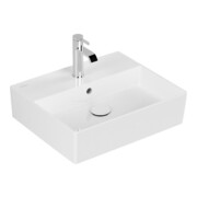 V&B Memento 2.0 Lavabo 50x42 cm, mit Hahnloch, mit Überlauf, blanc alpin C-plus