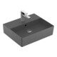 V&B Memento 2.0 Lavabo 50x42 cm, robinet, avec trop-plein, graphite C-plus-1