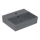 V&B Memento 2.0 Lavabo 50x42 cm, robinet, avec trop-plein, graphite C-plus-3
