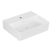 V&B Memento 2.0 Lavabo 50x42 cm, robinet, sans trop-plein, blanc alpin
