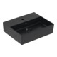 V&B Memento 2.0 lavabo 50x42 cm, robinet, sans trop-plein, P black C-plus-1