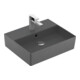 V&B Memento 2.0 Lavabo 50x42 cm, robinetterie, avec trop-plein, graphite C-plus-1