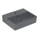 V&B Memento 2.0 Lavabo 50x42 cm, robinetterie, avec trop-plein, graphite C-plus-3