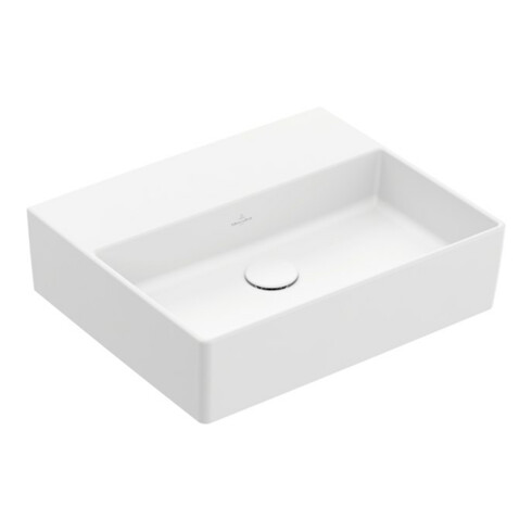 V&B Memento 2.0 Lavabo 50x42 cm, sans trop-plein, stone white C-plus