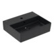 V&B Memento 2.0 Lavabo 50x42cm, mit Hahnloch, mit Überlauf, pure black C-plus-1