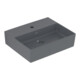 V&B Memento 2.0 Lavabo 50x42cm, robinet, sans trop-plein, graphite C-plus-1