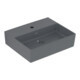 V&B Memento 2.0 Lavabo 50x42cm, robinet, sans trop-plein, graphite C-plus-3