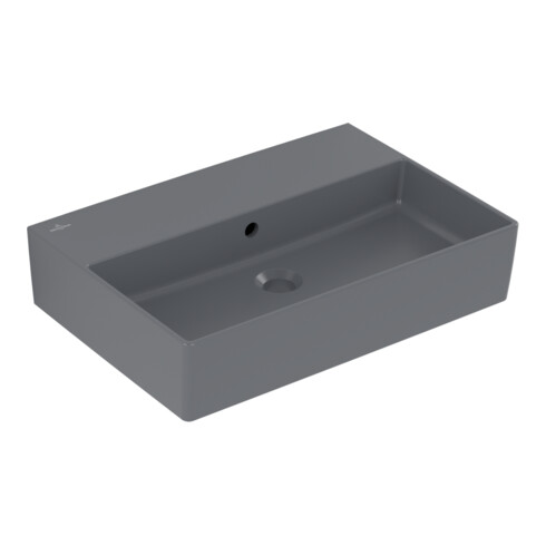 V&B Memento 2.0 Lavabo 60x42 cm, avec trop-plein, graphite C-plus