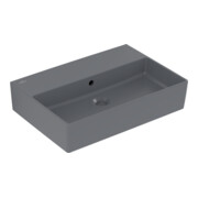 V&B Memento 2.0 Lavabo 60x42 cm, fermé, avec trop-plein, graphite C-plus