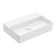 V&B Memento 2.0 Lavabo 60x42 cm, fermé, sans trop-plein, blanc brillant C-plus-1