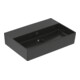 V&B Memento 2.0 lavabo 60x42 cm, fermé, sans trop-plein, P black C-plus-1