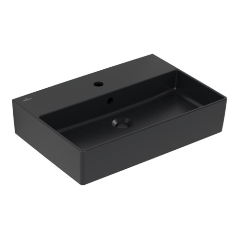 V&B Memento 2.0 Lavabo 60x42 cm, gs, robinet, avec trop-plein, bleu C+