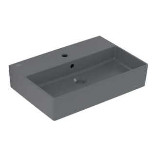 V&B Memento 2.0 Lavabo 60x42 cm, gs, robinet, avec trop-plein, graph. C+