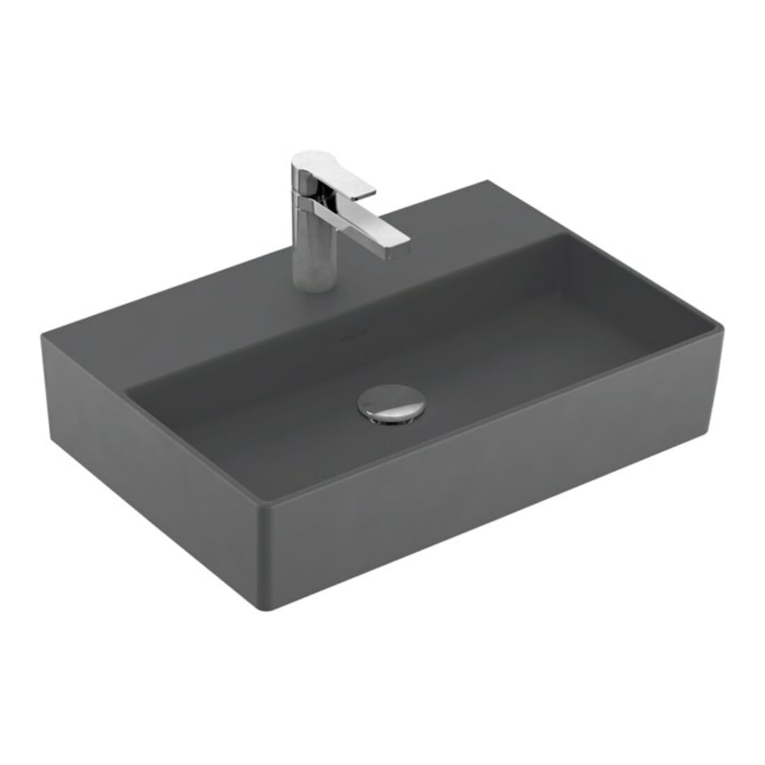 V&B Memento 2.0 Lavabo 60x42 cm, gs, robinet, sans trop-plein, graph. C+