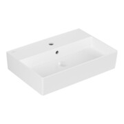 V&B Memento 2.0 Lavabo 60x42 cm, robinet, avec trop-plein, blanc brillant C-plus-3