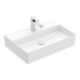 V&B Memento 2.0 Lavabo 60x42 cm, robinet, sans trop-plein, blanc alpin-1