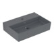 V&B Memento 2.0 Lavabo 60x42 cm, robinet, sans trop-plein, graphite C-plus-1