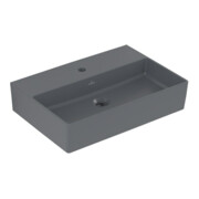 V&B Memento 2.0 Lavabo 60x42 cm, robinet, sans trop-plein, graphite C-plus
