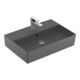 V&B Memento 2.0 lavabo 60x42 cm, robinetterie, avec trop-plein, graphite C-plus-1