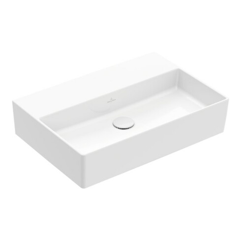 V&B Memento 2.0 Lavabo 60x42 cm, sans trop-plein, blanc alpin