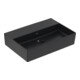 V&B Memento 2.0 Lavabo 60x42 cm, sans trop-plein, pure black C-plus-1