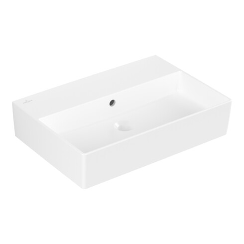 V&B Memento 2.0 Lavabo 60x42cm, fermé, avec trop-plein, blanc brillant C-plus