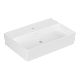 V&B Memento 2.0 Lavabo 60x42cm, robinet, sans trop-plein, blanc mat C-plus