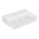 V&B Memento 2.0 Lavabo 60x42cm, robinet, sans trop-plein, blanc mat C-plus-1
