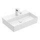 V&B Memento 2.0 Lavabo 60x42cm, robinet, sans trop-plein, blanc mat C-plus-3
