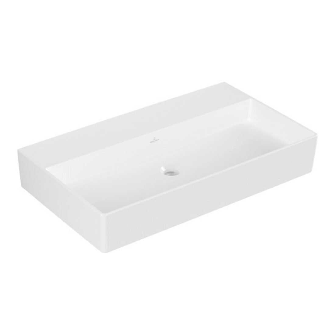 V&B Memento 2.0 Lavabo 80x47 cm, fermé, sans trop-plein, blanc alp C-plus