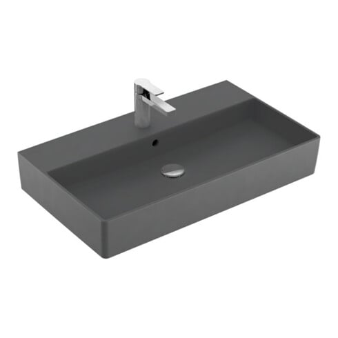 V&B Memento 2.0 Lavabo 80x47 cm, gs, robinet, avec trop-plein, graph. C+