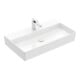 V&B Memento 2.0 Lavabo 80x47 cm, gs, robinet, sans trop-plein, blanc alp C+-3