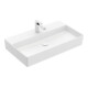 V&B Memento 2.0 Lavabo 80x47 cm, robinet, sans trop-plein, blanc mat C-plus-3