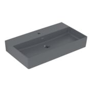 V&B Memento 2.0 lavabo 80x47 cm, robinet, sans trop-plein, graphite C-plus-3