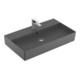 V&B Memento 2.0 lavabo 80x47 cm, robinetterie, avec trop-plein, graphite C-plus-3