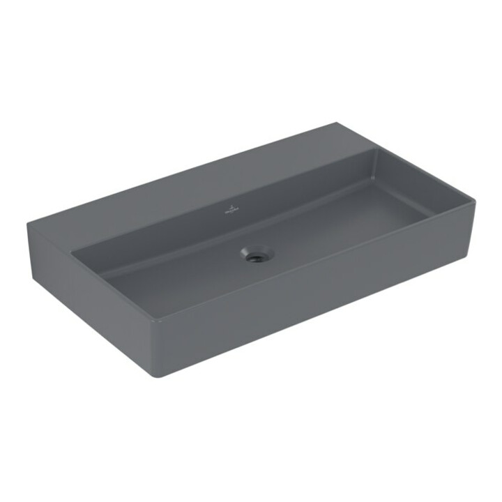 V&B Memento 2.0 Lavabo 80x47 cm, sans trop-plein, graphite C-plus