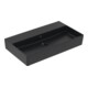 V&B Memento 2.0 Lavabo 80x47 cm, sans trop-plein, pure black C-plus-1