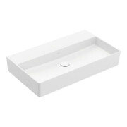 V&B Memento 2.0 Lavabo 80x47 cm, sans trop-plein, stone white C-plus-4